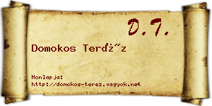 Domokos Teréz névjegykártya