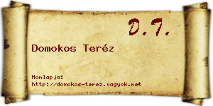 Domokos Teréz névjegykártya
